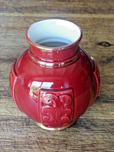 Vase boule rouge - vase,