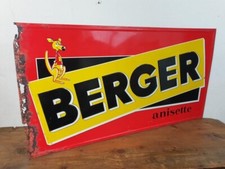 Plaque publicitaire Anisette BERGER