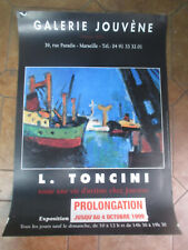 Affiche d'Exposition Louis Toncini Galerie Jouvène 1999  62 X 43 cm   25