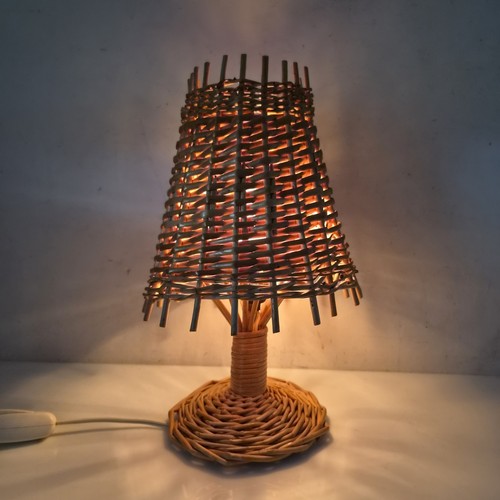 Lampe chevet bambou - lampe,