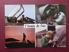 CARTE POSTALE POSTCARD ARMEE DE L'AIR PILOTE FUSILIER COMMANDO MECANICIEN JAGUAR