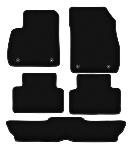 Tapis sol velours noir - velours,