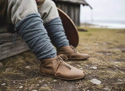 Bottes pieds nus - cuir, fait