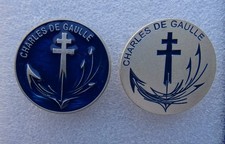 MARINE -  PORTE AVIONS   CHARLES DE GAULLE - 2 insignes