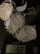  Bourses Aumônières/Porte monnaie. ARGENT - 62 gr - plusieurs poinçons