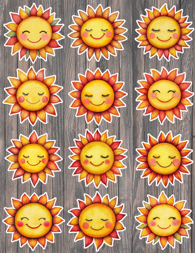 Autumn sun die - cut, vinyl