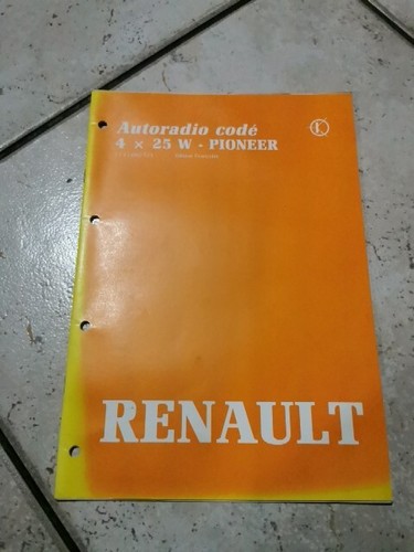 Manuel atelier renault - d'atelier,