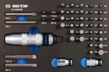 TOURNEVIS A FRAPPER A CHOC KING TONY 43 PIECES INSERT DE SERVANTE