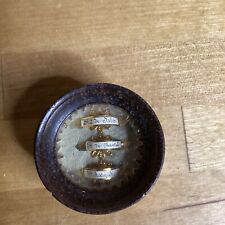 Reliquaire Paperolles XIX E siècle Dans Sa Boîte en Bois 3 Cm D Diamètre 