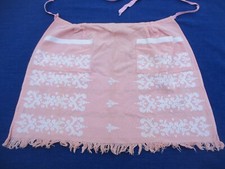 Tablier N°1 en coton rose style basque   vintage  