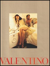 1990's High Heels Valentino Magazine Print Ad Women Fashion Long Legs shoes-1pg