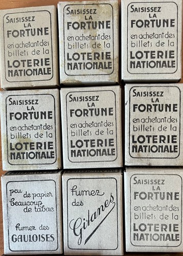 Boites allumettes loterie - allumettes,