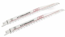 2x Long Lame de Scie 240mm pour Bois 1/2 " Manche Scie-Sabre Égoïne Tigre