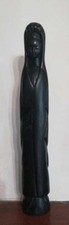 Vierge noire en bois dur noirci 32 cm | Bon état