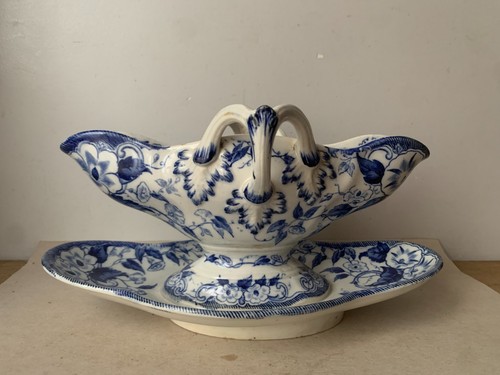Saucière décor flora creil - décor,