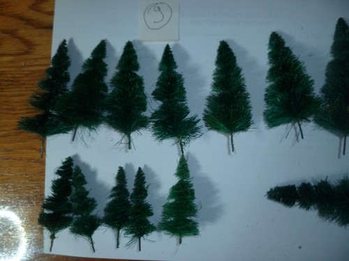 Sapins pour maquette 1 - /87, 1/72