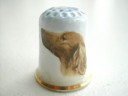 Dé coudre porcelaine - coudre,