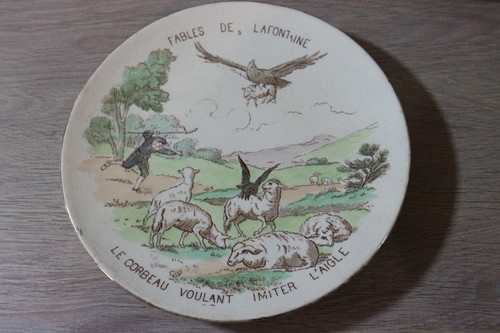 Assiette faience gien - assiette,