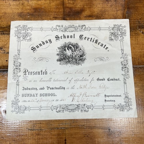 Antique 1868 north iron ridge - 1868,