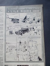 TINTIN HERGE L'Ile Noire 1953 La Vie catholique illustrée Page 8 Noir et Blanc !