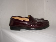 TREMP Mocassins cuir verni bordeaux P.39
