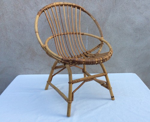 Fauteuil rotin osier enfant - fauteuil,