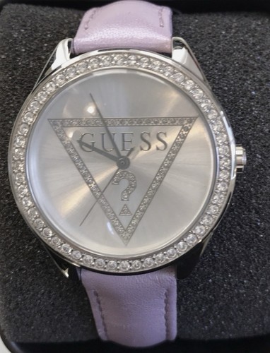 Guess lavender leather logo - lavender,