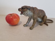 BRONZE / VIENNE / FRANZ BERGMANN / Important et Lourd TIGRE en Bronze de Vienne