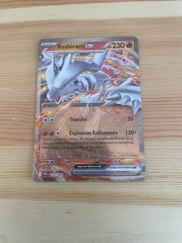 Carte pokémon reshiram - reshiram, ex