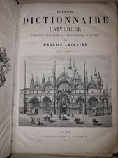 Nouveau dictionnaire universel Maurice Lachatre 2 tomes 