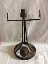 PIED DE LAMPE ART DECO FER FORGÉ pour OBUS PATE DE VERRE Daum Gallé.....