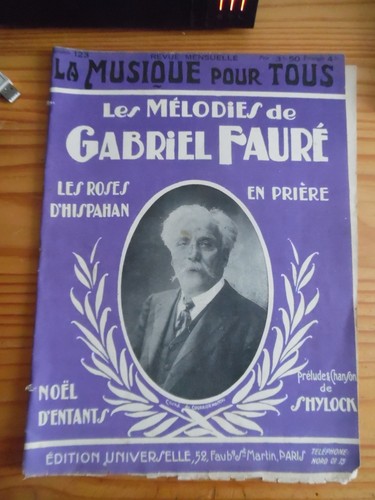 Partitions gabriel faure - partitions,