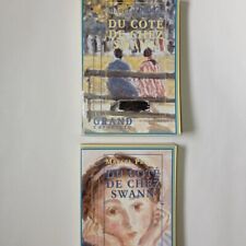 RARE lot de deux livres à grands caractères Marcel Proust du côté de chez Swann