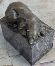Sculpture En Bronze D'Ours Polaire Art Déco Statue Figurine Figure Art Perdu