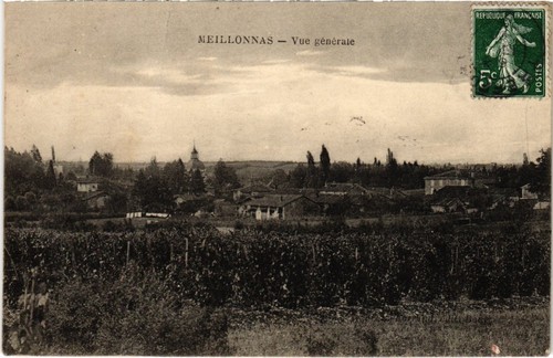 Cpa meillonnas vue generale - meillonnas,