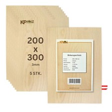 Lot de 5 feuilles de contreplaqué de bouleau panneaux de contreplaqué planche...