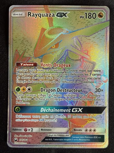 Carte pokémon rayquaza - carte,