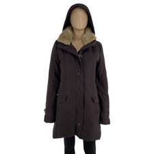 TOMMY HILFIGER Femme Veste Parka À Capuche Doudoune Violet Foncé Taille M