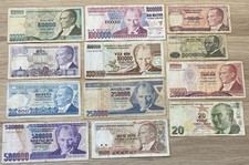 12 Billets De Turquie Différents (056)