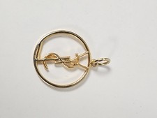 Pendentif porte-clés doré
