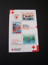 BLOC FEUILLET CROIX ROUGE  F 5720   NEUF  OU POUR TIMBRES 5720 A 5722