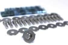 Jaguar S TYPE Ventre Boîtier Sous Plateau Flèche Vitesse Clips & Inox Boulons X