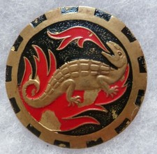 Insigne Train 101° QG Afrique du Nord WWII Compagnie Quartier Général ORIGINAL