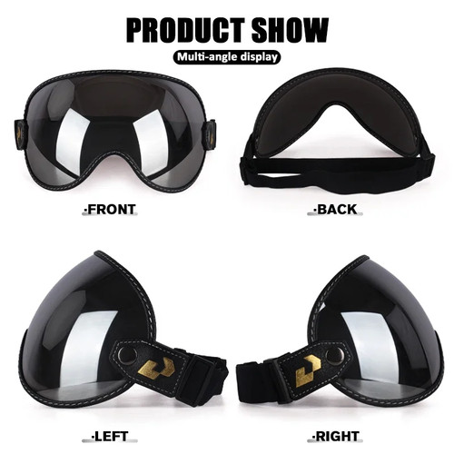 Lunettes moto rétro - lunettes, visière