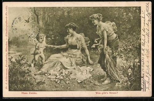 Carte postale artiste hans - postale,