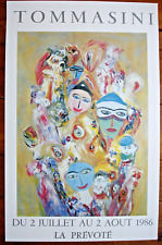 AFFICHE TOMMASINI-1986- LA PRÉVOTÉ - 60X39 CM