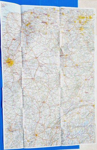 Carte routière routes - routière,