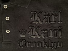 Karl Kani Brooklyn Collector Vintage Streetwear Y2K Polo Shirt / KJ3884 / US S