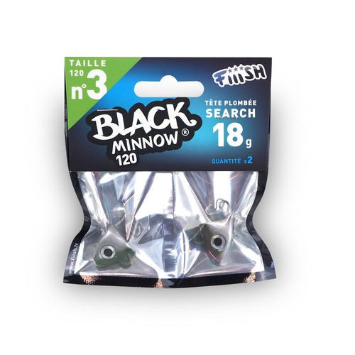 Tête black minnow - tête,