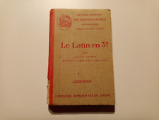 Livre de 1942   Le Latin en 3ème  (Avec illustrations)